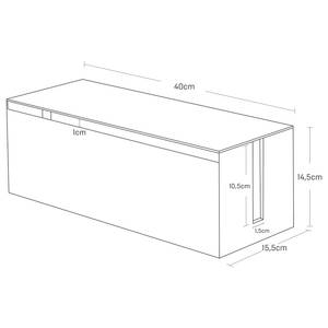 Kabelbox Web Kunststoff - Schwarz