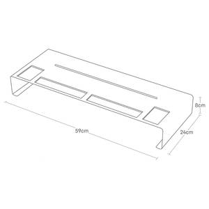 Supporto per monitor Tower Acciaio - Bianco