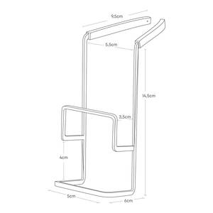 Porte-éponge Tower Acier / Matière plastique - Blanc