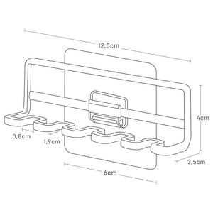 Zahnbürstenhalter Tower Hook Stahl / Kunststoff - Weiß