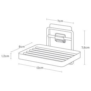 Porte-savon Tower Hook Acier / Matière plastique - Blanc