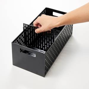 Küchenschrankregal Tower Basket Kunststoff - Schwarz