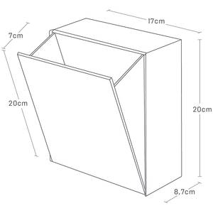 Boîte de rangement Tower Hook Plastique - Blanc