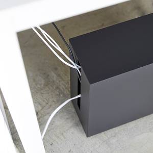Boîte de gestion de câbles Tower Acier / Matière plastique - Noir