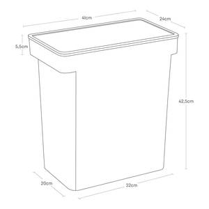 Futtercontainer Tower Kunststoff - Weiß - 41 x 43 cm