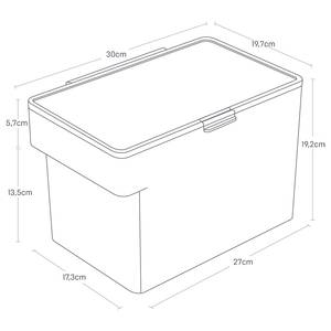 Container voor dierenvoer Tower kunststof - Zwart - 30 x 19 cm