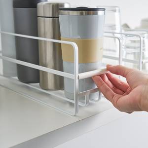 Organizer da cucina Tower Mug Acciaio - Bianco