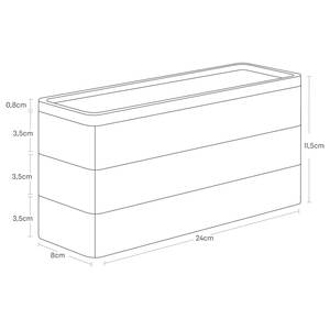 Schmuckbox Rin Esche Teilmassiv / Stahl - Schwarz