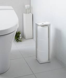 Porte-papier toilette Tower Acier - Blanc