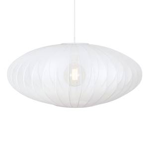 Hanglamp Florence ijzer/nylon - 1 lichtbron - Wit - 75 x 31 cm