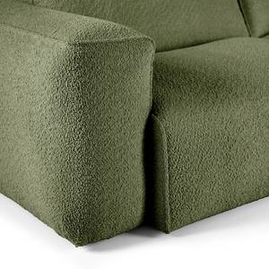 2-Sitzer Sofa HUDSON Bouclé Stoff Bony: Moosgrün