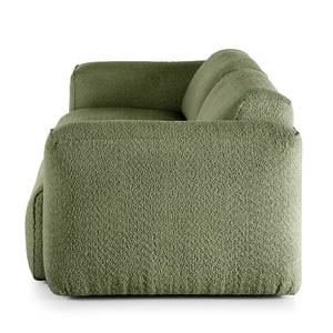 3-Sitzer Sofa HUDSON Bouclé Stoff Bony: Moosgrün