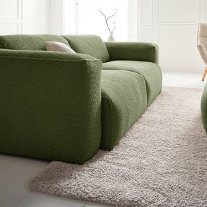 3-Sitzer Sofa HUDSON Bouclé Stoff Bony: Moosgrün