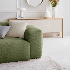 3-Sitzer Sofa HUDSON Bouclé Stoff Bony: Moosgrün