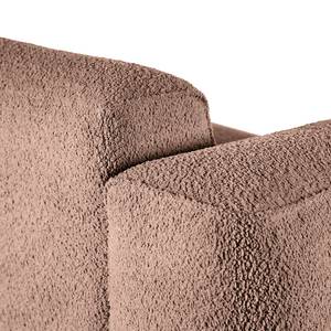 Ecksofa HUDSON mit Rundecke Bouclé Stoff Bony: Mauve - Ecke davorstehend links