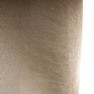 Hoekbank HUDSON 3-zits met recamiere Corduroy Snor: Taupe - Longchair vooraanzicht links