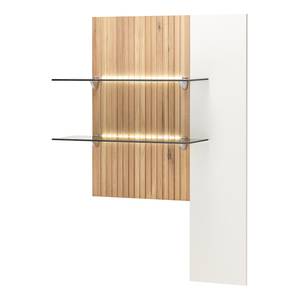 Open wandkast Lazori type B Bianco eikenhout - Wit