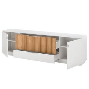 Tv-meubel Lazori Bianco eikenhout - Wit