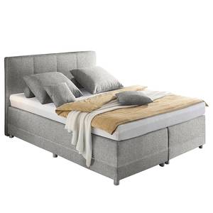 Boxspring Kapae Platweefsel Luara: Grijs - 140 x 200cm