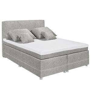 Lit boxspring Kapae Tissu Luara: Gris - 140 x 200cm