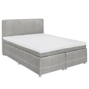 Boxspring Kapae Platweefsel Luara: Grijs - 140 x 200cm