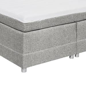 Boxspring Kapae Platweefsel Luara: Grijs - 140 x 200cm