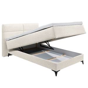 Lit boxspring Katalat Tissu Luara: Ecru - 140 x 200cm