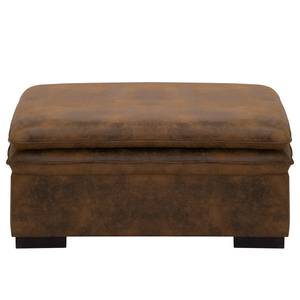 Gestoffeerde hocker Dailman Microvezel Goda: Chocoladebruin - 105 x 90 cm