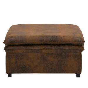 Gestoffeerde hocker Dailman Microvezel Goda: Chocoladebruin - 105 x 90 cm