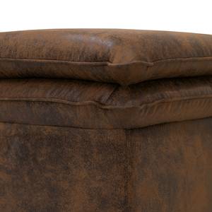 Gestoffeerde hocker Dailman Microvezel Goda: Chocoladebruin - 105 x 90 cm