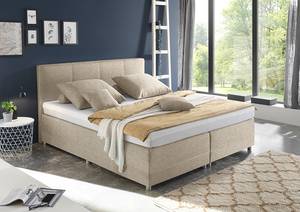 Lit boxspring Kapae Tissu Luara: Sable - 180 x 200cm