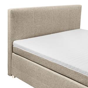 Lit boxspring Kapae Tissu Luara: Sable - 180 x 200cm