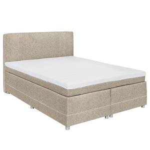 Lit boxspring Kapae Tissu Luara: Sable - 140 x 200cm