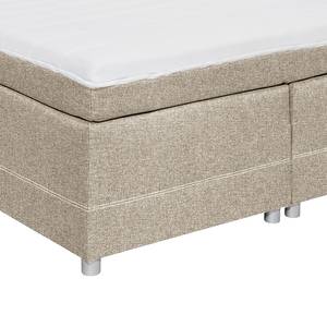 Lit boxspring Kapae Tissu Luara: Sable - 140 x 200cm