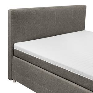 Boxspring Kapae Platweefsel Luara: Antracietkleurig - 180 x 200cm