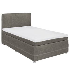 Boxspringbett Kapae Flachgewebe Luara: Anthrazit - 120 x 200cm