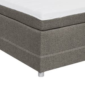 Boxspring Kapae Platweefsel Luara: Antracietkleurig - 120 x 200cm