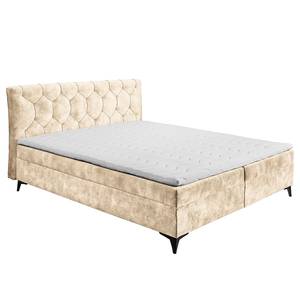 Boxspring Peligut Microvezel Salvo: Crèmekleurig - 2 opbergruimtes