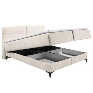 Boxspring Katalat Platweefsel Luara: Ecru - 160 x 200cm