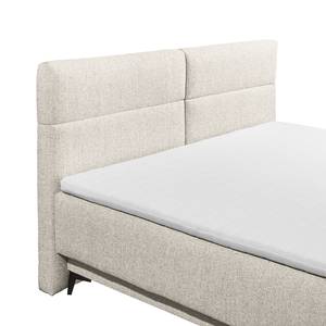 Lit boxspring Katalat Tissu Luara: Ecru - 160 x 200cm