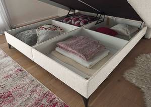 Lit boxspring Katalat Tissu Luara: Ecru - 160 x 200cm