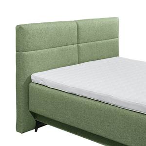 Lit boxspring Katalat Tissu Luara: Vert olive - 120 x 200cm