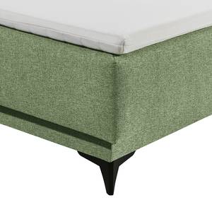 Lit boxspring Katalat Tissu Luara: Vert olive - 120 x 200cm