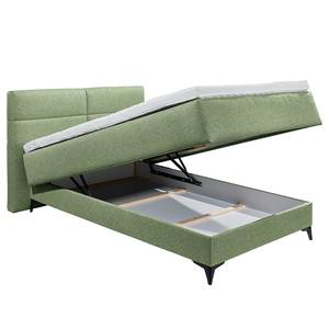 Letto contenitore Katalat Tessuto Luara: verde oliva - 140 x 200cm