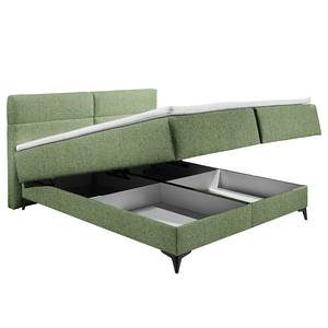 Lit boxspring Katalat Tissu Luara: Vert olive - 160 x 200cm