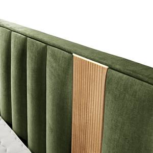 Letto boxspring Mavros Microfibra Valeria: verde muschio