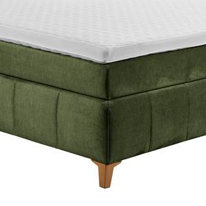 Letto boxspring Mavros Microfibra Valeria: verde muschio