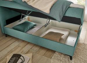 Letto contenitore Grambit Tessuto Colbie: blu pastello