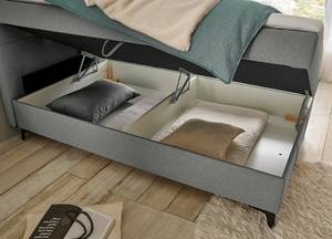 Lit boxspring Grambit Tissu Colbie: Gris