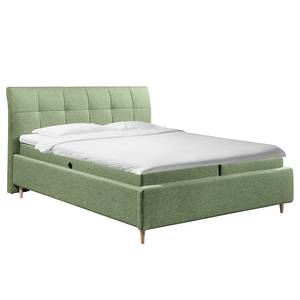 Lit boxspring Cerrave Tissu Luara: Vert olive